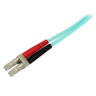 StarTech.com 1m (3ft) LC/UPC to LC/UPC OM3 Multimode Fiber Optic Cable, Full Du…