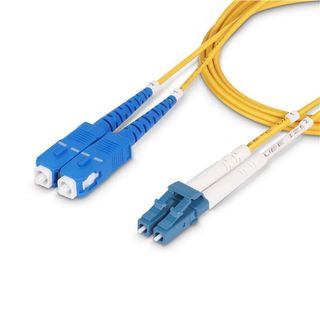 StarTech.com 2m (6ft) LC to SC (UPC) OS2 Single Mode Duplex Fiber Optic Cable, …