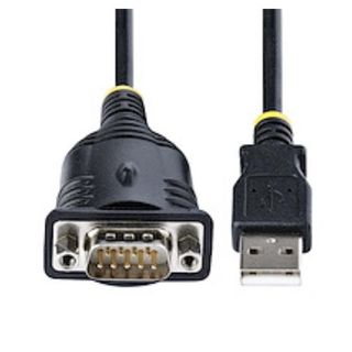 StarTech.com 3ft (1m) USB to Serial Cable, DB9 Male RS232 to USB Converter, USB…