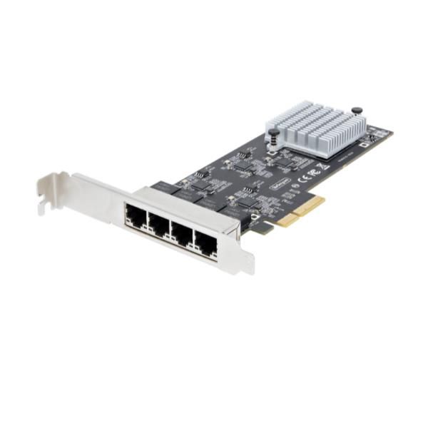 StarTech.com 4-Port 2.5Gbps NBASE-T PCIe Network Card, Intel I225-V Chip, Quad …