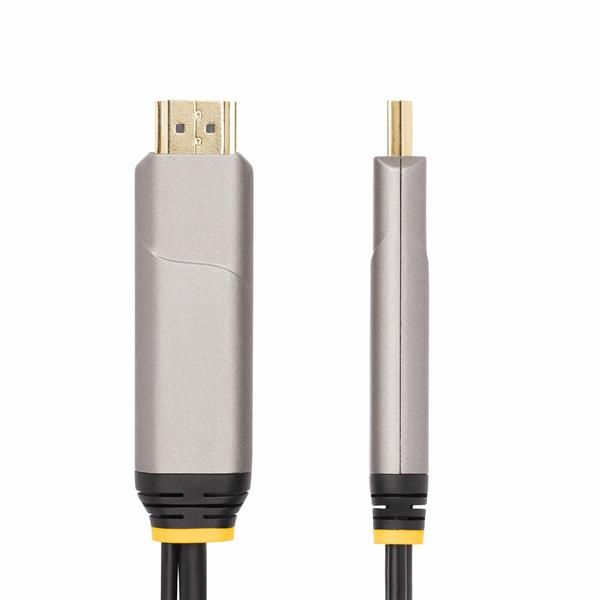 StarTech.com 50ft (15.2m) USB-C to HDMI 2.0 Active Optical Cable, 4K 60Hz - Cav…