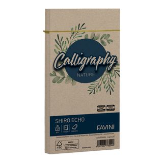 Busta Calligraphy Shiro Eco - 110 x 220 mm - 120 gr - legno - Favini - conf. 25…