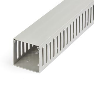 StarTech.com Canalina di cablaggio cavi scanalata con coperchio da 2m 75x75mm -…