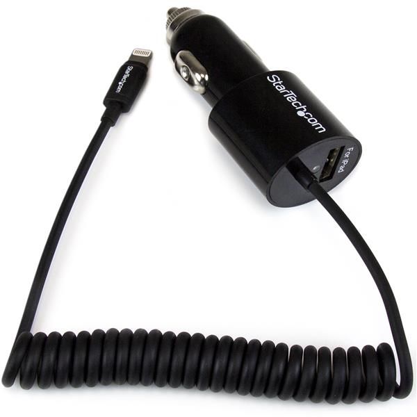 StarTech.com Caricatore accendisigari da auto a doppia presa con cavo Lightning…