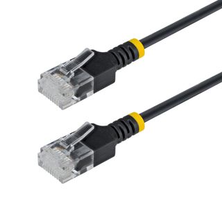StarTech.com Cavo Ethernet CAT6a Ultra Sottile da 3 m Nero, Snagless, UTP in Ra…