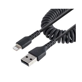 StarTech.com Cavo Lightning a USB-A Spiralato da 1m Certificato MFi, Cavetto iP…