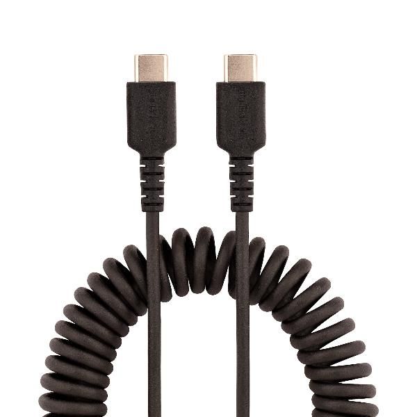 StarTech.com Cavo USB C Ricarica Veloce da 50cm; Cavetto USB tipo C 2.0 Spirala…