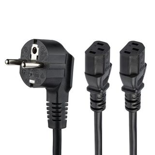 StarTech.com Cavo di Alimentazione per Computer a Y da 2 m; Cavo Splitter da Sc…