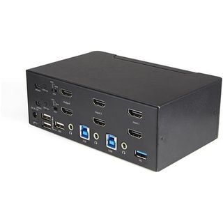 StarTech.com KVM Switch HDMI a 2 porte e doppio monitor 4K60Hz Ultra HD HDR - S…