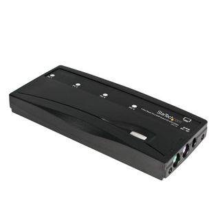 StarTech.com Kit switch KVM PS/2 4 porte colore nero con cavi - Switch KVM - 4 …