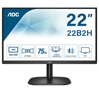 AOC 22B2H/EU - Monitor a LED - 22" (21.5" visualizzabile) - 1920 x 1080 Full HD…