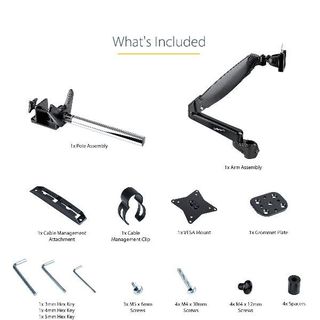 StarTech.com Supporto per Monitor da Scrivania - Braccio per monitor VESA 32"/4…