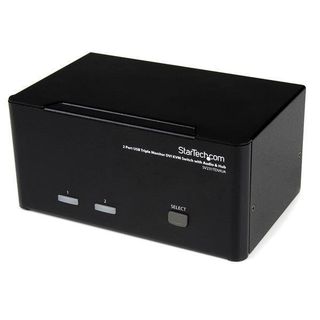 StarTech.com Switch KVM DVI USB per monitor triplo a 2 porte con audio e hub US…