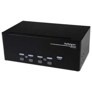 StarTech.com Switch KVM DVI USB per monitor triplo a 4 porte con audio e hub US…