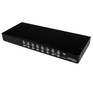 StarTech.com Switch KVM USB 16 porte, montabile a rack 1U, con OSD - Switch KVM…