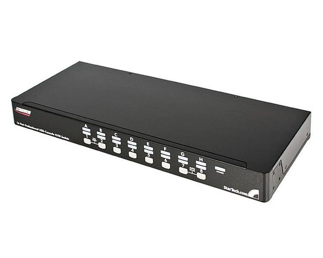 StarTech.com Switch KVM USB PS/2 a 16 porte montabile a rack 1U, con OSD - Swit…