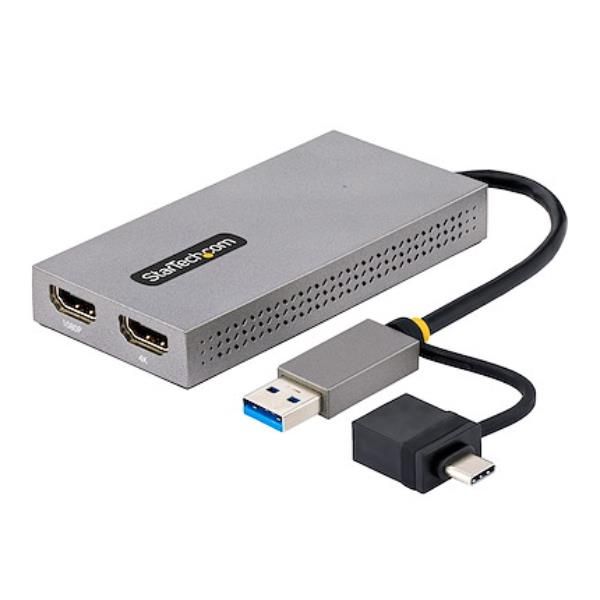 StarTech.com USB C Video Adapter, USB C to HDMI DVI VGA Adapter, Up to 4K 60Hz,…