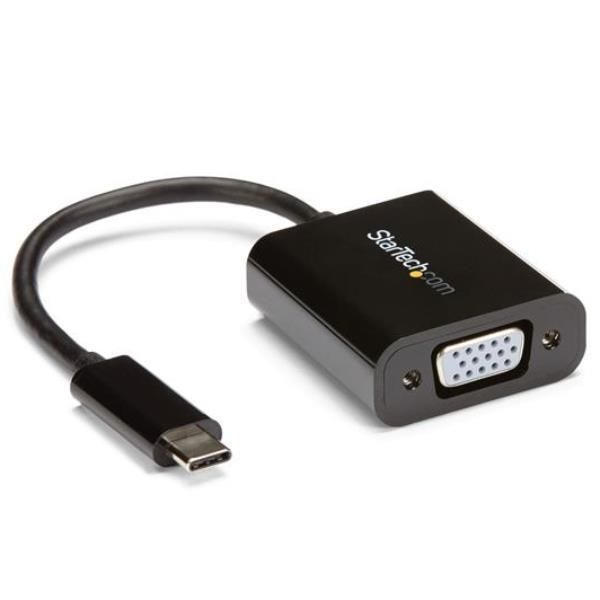 StarTech.com USB-C to VGA Adapter - Black - 1080p - Video Converter For Your Ma…