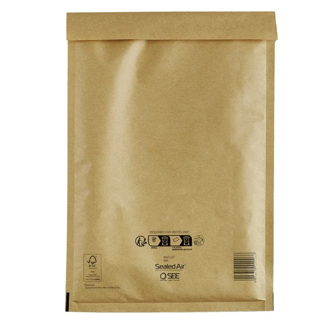 Busta imbottita Mail Lite Gold - G (24x33 cm) - avana - Sealed Air - conf. 10 p…