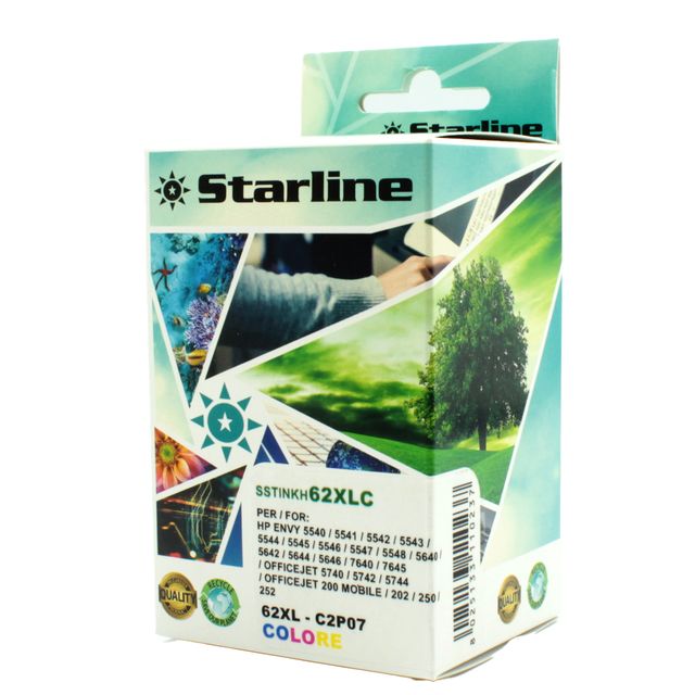 Starline - Cartuccia Ink Compatibile - per HP - C/M/Y - JRHP62XLC - 20 ml