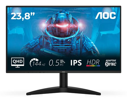 AOC B3 Q24B36X, 60,5 cm (23.8ʺ), 2560 x 1440 Pixel, Quad HD, LED, 4 ms, Nero