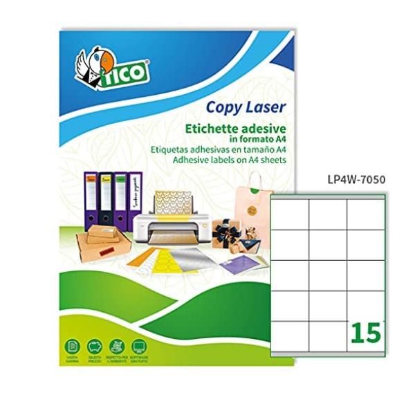 Tico Copy Laser Premium - Carta - adesivo permanente - bianco opco - 70 x 50.8 …
