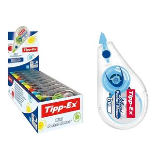 Tipp-Ex Pocket Mouse Fashion - Roller correttivo - 5 mm x 5 m - blu, giallo, ro…