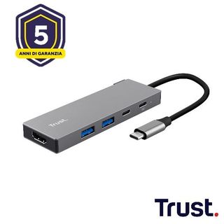 Trust 26062, USB tipo-C, HDMI, USB 3.2 Gen 1 (3.1 Gen 1) Type-A, USB 3.2 Gen 1 …