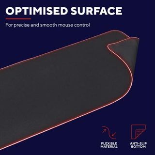 Trust GXT 764 Glide-Flex XXL - Tastiera e mouse pad illuminati