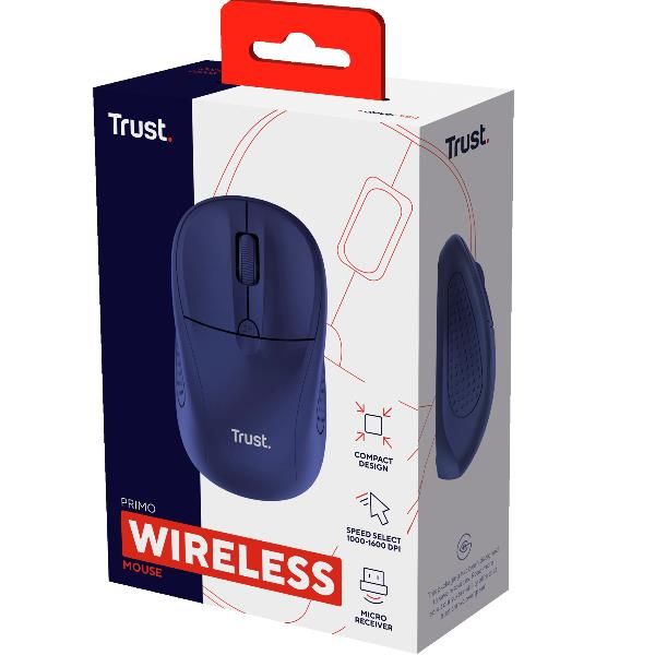 Trust Primo - Mouse - per destrorsi e per sinistrorsi - ottica - 4 pulsanti - s…