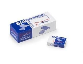 Turikan Top - Punti metallici - 6/4 - 4 mm - acciaio zincato - pacco da 10 x 10…