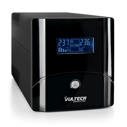 UPS 2000VA Gruppo Di Continuità Vultech UPS2000VA-PRO Line Interactive Con LCD