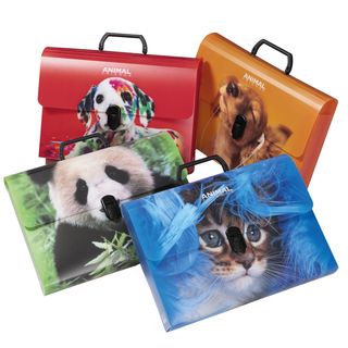 Valigetta Animal Friends Color - 28 x 38 cm - dorso 5 cm - PP - fantasie assort…