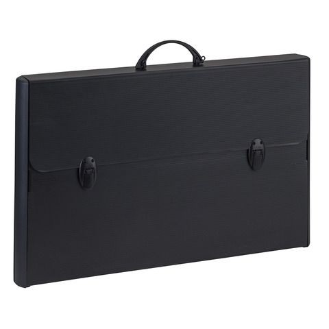 Valigetta polionda Total Black - 37 x 60 cm - dorso rigido 5 cm - PPL - nero - …