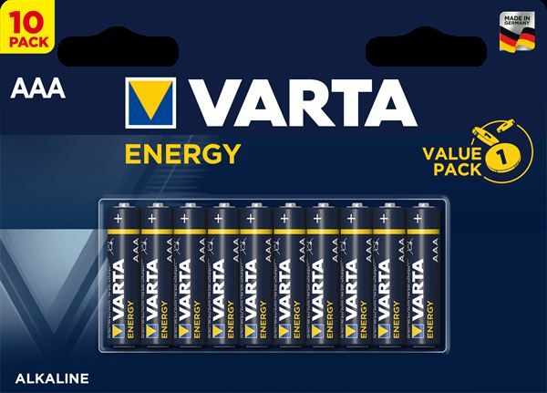 Varta Energy 4103 - Double Blister - Batteria 10 x AAA - Alcalina