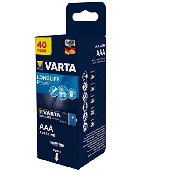 Varta Longlife Power 4903 - Batteria 40 x AAA / LR03 - Alcalina