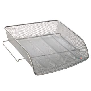 Vaschetta portacorrispondenza Mesh - 27 x 6,5 x 34 cm - rete metallica - argent…