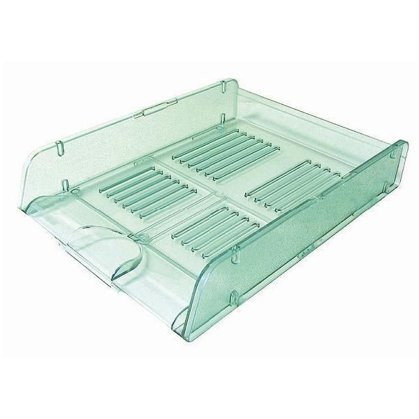 Vaschetta portacorrispondenza TR25310 - 26 x 34 x 6 cm - verde trasparente - Ar…