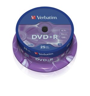 Verbatim DataLifePlus - 25 x DVD+R - 4.7 GB 16x - campana