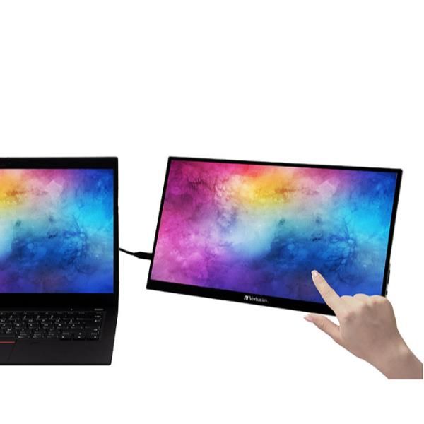 Verbatim PMT-14 - Monitor a LED - 14" - portatile - touchscreen - 1920 x 1080 F…