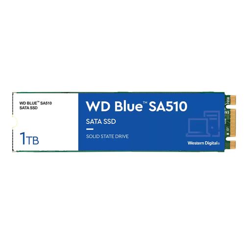 WD Blue SA510 WDS100T3B0B - SSD - 1 TB - interno - M.2 2280 - SATA 6Gb/s - blu