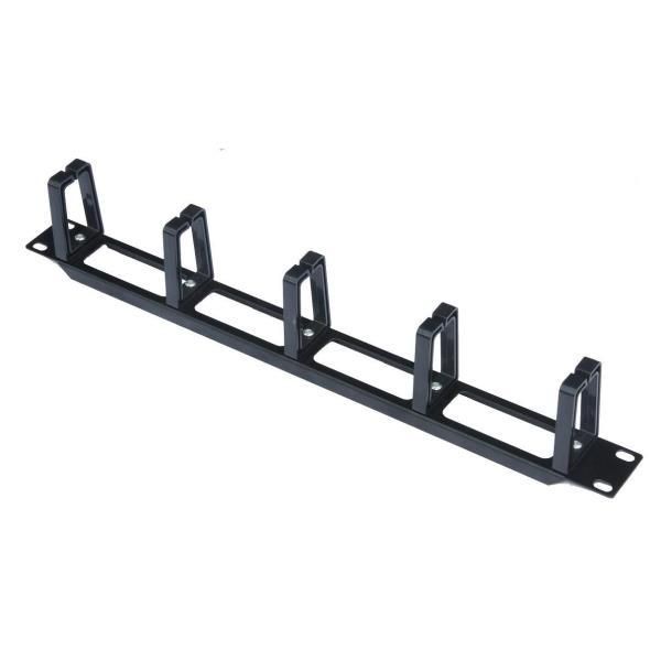 WP RACK - Pannello di gestione cavi rack - nero, RAL 9005 - 1U