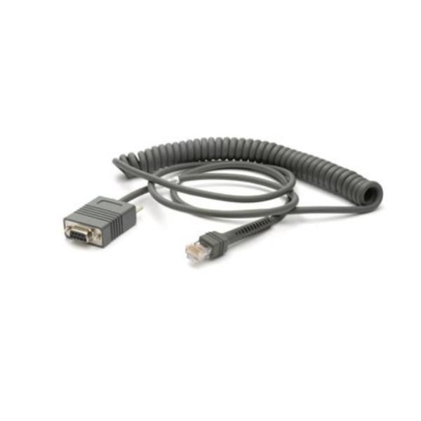 Zebra - Cavo seriale - DB-9 (F) - 2.7 m - avvolto a spirale - per Symbol LS3478…