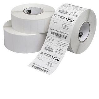 Zebra Z-Select 2000D - Carta - adesivo acrilico - rivestito - perforato - bianc…
