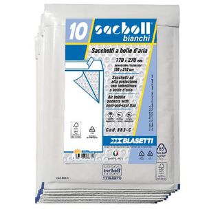 CF10 SACCO IMBOT/BIANCO 17X27CM (FORMATO INTERNO 15X21)