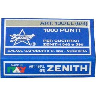 Zenith 130/LL - Punti metallici - 6/4 - Alluminio - pacco da 10000 - per ZENITH…