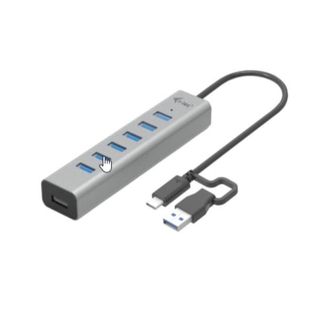 i-Tec - Hub - 7 x USB 3.2 Gen 1 - desktop