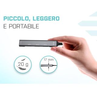i-Tec USB 3.0 Metal HUB - Hub - 1 x SuperSpeed USB 3.0 + 3 x USB 2.0 - desktop