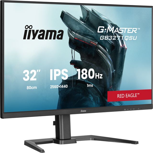 iiyama GB3271QSU-B2, 80 cm (31.5ʺ), 2560 x 1440 Pixel, Quad HD, LED, 1 ms, Nero
