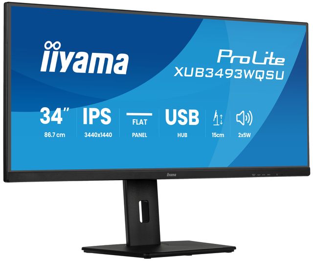 iiyama ProLite XUB3493WQSU-B6, 86,4 cm (34ʺ), 3440 x 1440 Pixel, UltraWide Quad…
